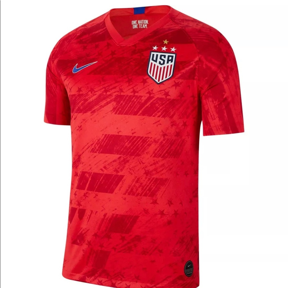 NEW NIKE U.S 2019 Stadium Away 4-Star Speed Red CQ4241 689 - Men's Sz XS